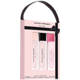 Set nước hoa Narciso Rodriguez For Her gồm For Her EDT 10ml, Pure Musc EDP 10ml, Fleur Musc 10ml