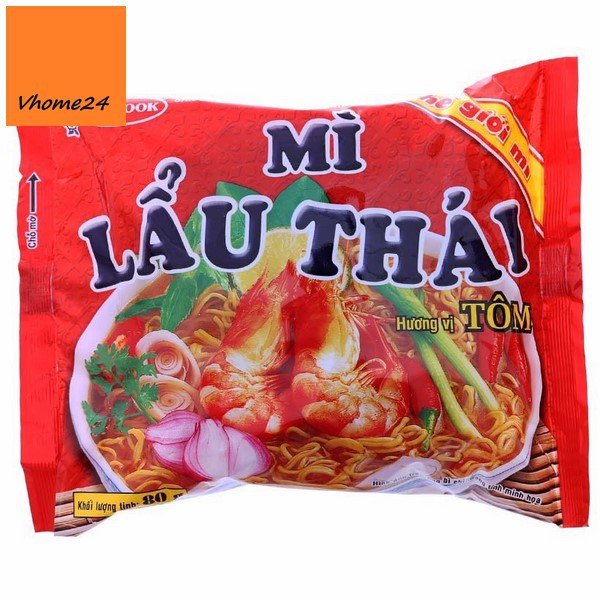 Mỳ ăn liền Acecook Mỳ lẩu thái tôm chua cay gói 80g | BigBuy360 - bigbuy360.vn