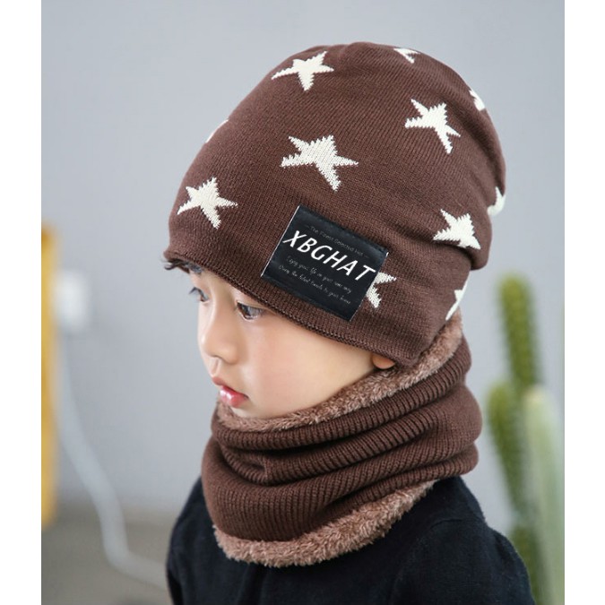 (Free ship) Bộ khăn mũ cho bé mùa đông (hàng mới nhất) (N 01)