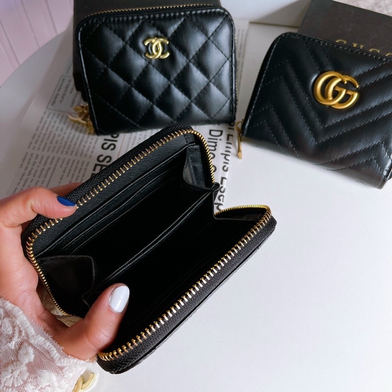 [ ẢNH THẬT ] Ví khoá cầm tay da gucci, chanel