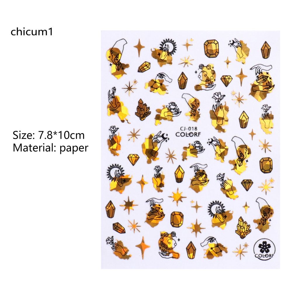 [Hàng mới về] Miếng dán trang trí móng tay siêu mỏng tùy chọn họa tiết DIY