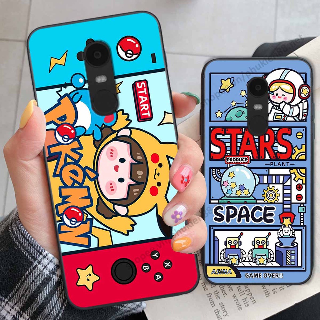 Ốp lưng Xiaomi Redmi Note 4/4X/ Redmi 5 Plus hình phi hành gia, roro jump, điện tử dễ thương - Giá rẻ tốt nhấ