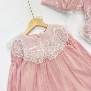 Váy hồng cổ ren siêu xinh Trangtrang