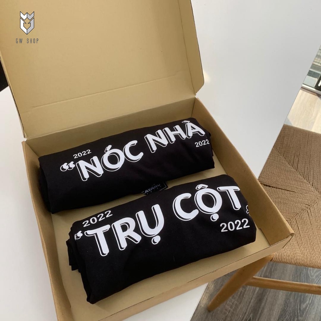 Áo đôi nam nữ unisex Trụ Cột Nóc Nhà , đồ đôi nam nữ tay lỡ form rộng vải cotton