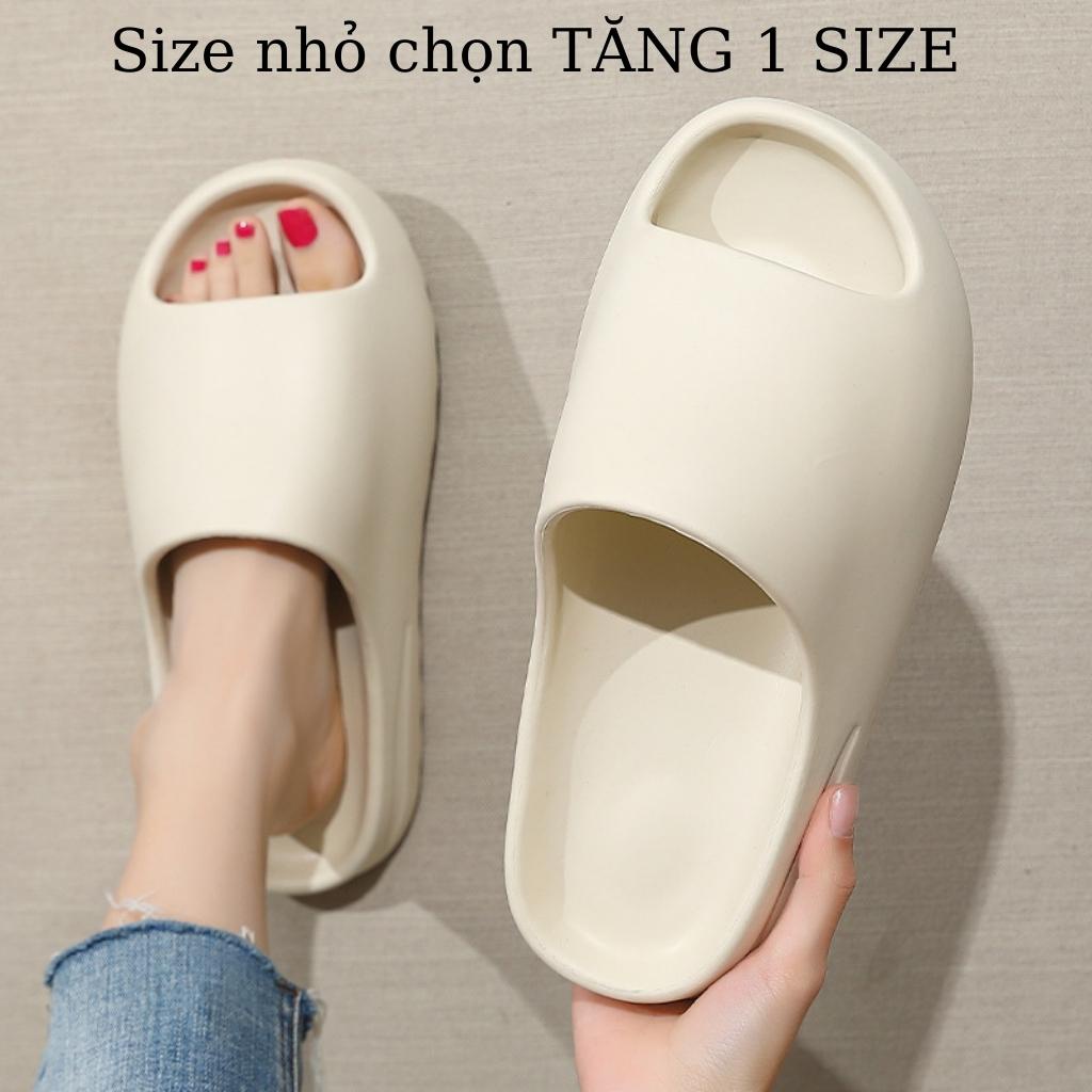 Dép quai ngang YZ đơn giản đế cao 4cm FORM NHỎ Chọn tăng 1 Size