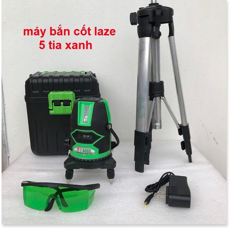 Máy cân bằng laser 5 tia xanh - máy bắn cos - máy bắn cốt - máy bắn tia laze - máy cân mực