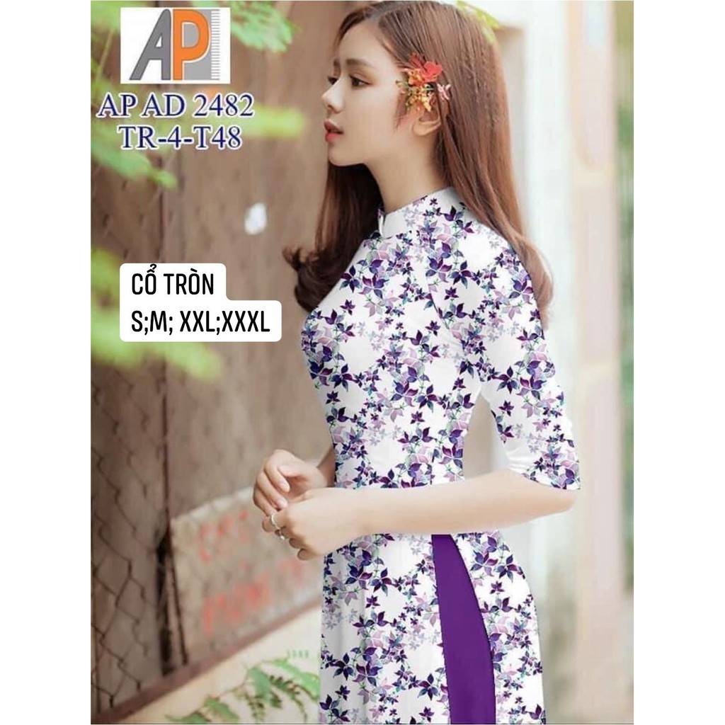 [Mã SKAMA06 giảm 8% tối đa 50K đơn 250K] ❤️SHOPEE TRỢ GIÁ❤️ Áo Dài Lụa Hoa Nhí Ảnh Thật 100%