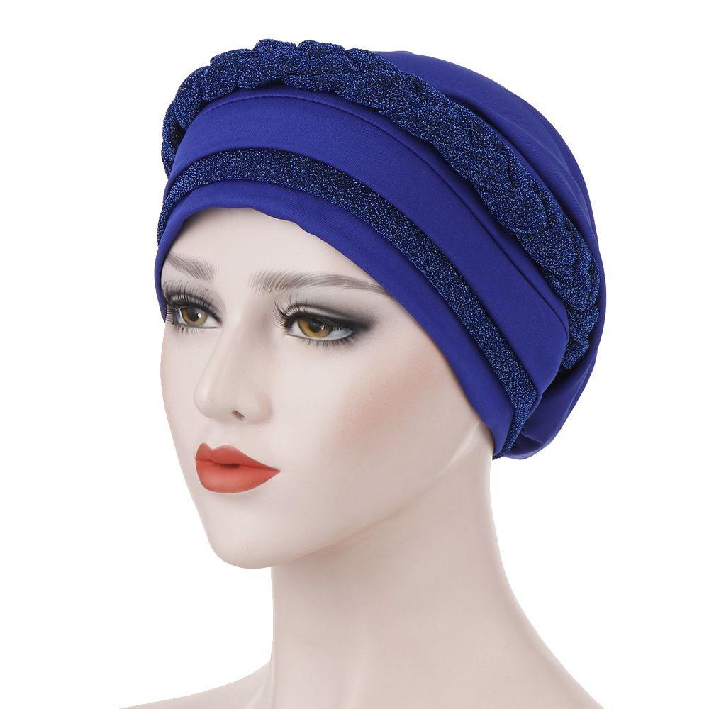 Mũ Turban Vải Satin Phong Cách Ấn Độ Thời Trang Cho Nữ