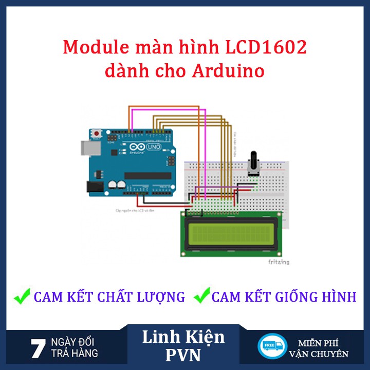 ✅ [CAM KẾT CHẤT LƯỢNG]  Module màn hình LCD1602 thích hợp mạch chuyển đổi - 2 màu