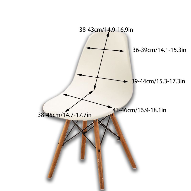 1pc Slipcover Chair Cover Stretch Removable Shell Home Dining Washable Armless Seat