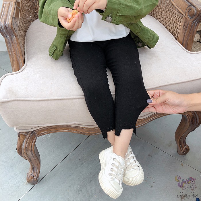 Quần legging ôm dáng co giãn eo cao thời trang mùa thu cho bé gái