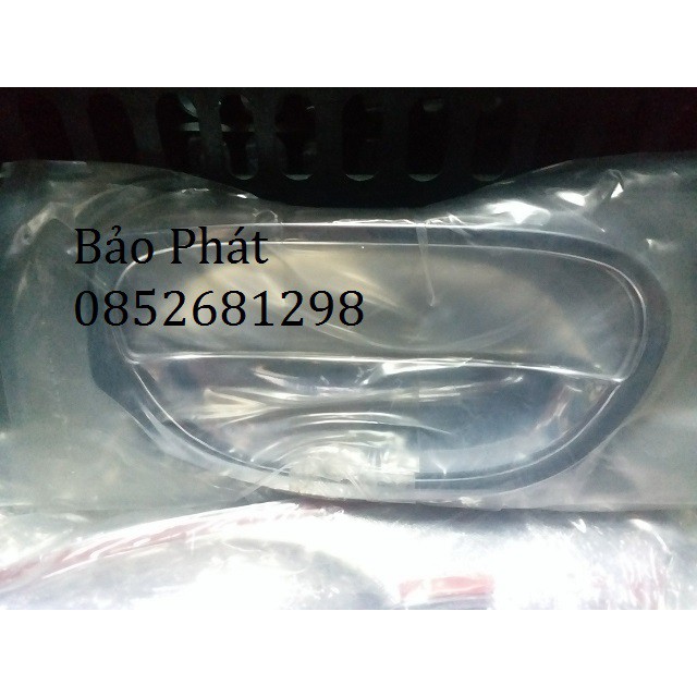 Bộ ốp tay cửa + hõm cửa mạ crom xe Mitsubishi Mirage 2013-2020