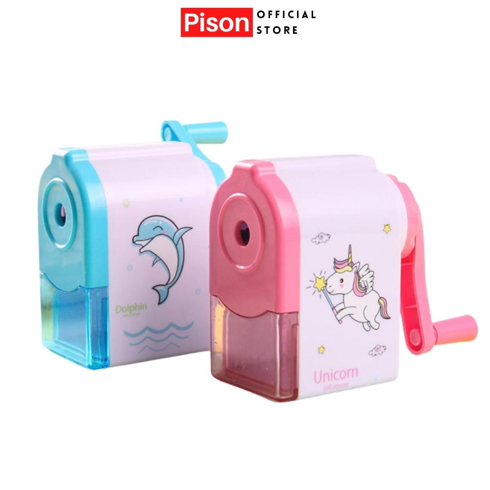 Gọt bút chì Dạng tự quay có tay cầm Pison dễ thương có thể tháo rời - GBC004 - 1 cái