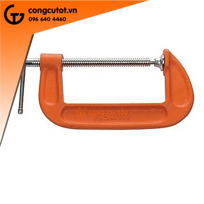 Cảo chữ C khẩu độ lớn Asaki chất liệu hợp kim thép