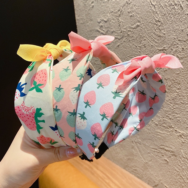 Băng Đô Rửa Mặt Phối Lông Kiểu Hoạt Hình Tai Thỏ Dễ Thương Cho Bé Gái