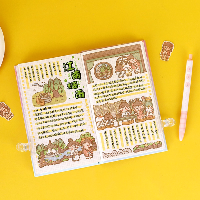 4 Miếng Dán Trang Trí Sổ Lưu Niệm Muzili