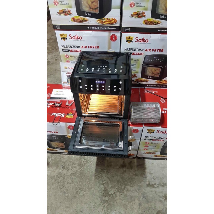 Nồi Chiên Không Dầu Đa Năng Saiko Fry-P12 dung tích 12 lít - Hàng chính hãng