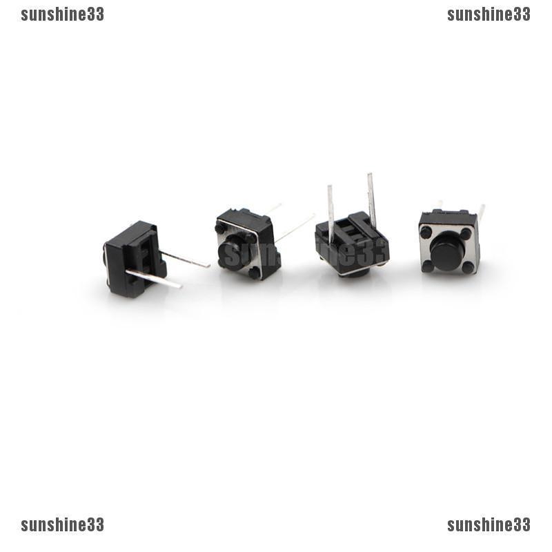 Bộ 20 Nút Công Tắc Bấm 2 Chấu 6 * 6 * 5Mm