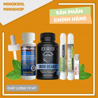 Combo Mọc Râu: Minoxidil 5% + Iron Beard + LCLT + Retinol + Peo mix