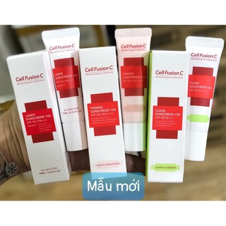 (size mini #10ml) Kem chống nắng #CELL FUSION 3 MÀU