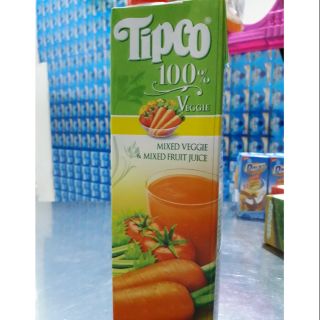 NƯỚC ÉP TỪ TRÁI CÂY TỔNG HỢP - CÀ RỐT, CAM, CẦN TÂY, DỨA THƠM TIPCO 100%