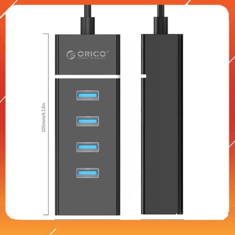 HOT HOT Bộ chia USB HUB 4 cổng USB 3.0 ORICO W6PH4-U3-BK- Hàng Chính Hãng