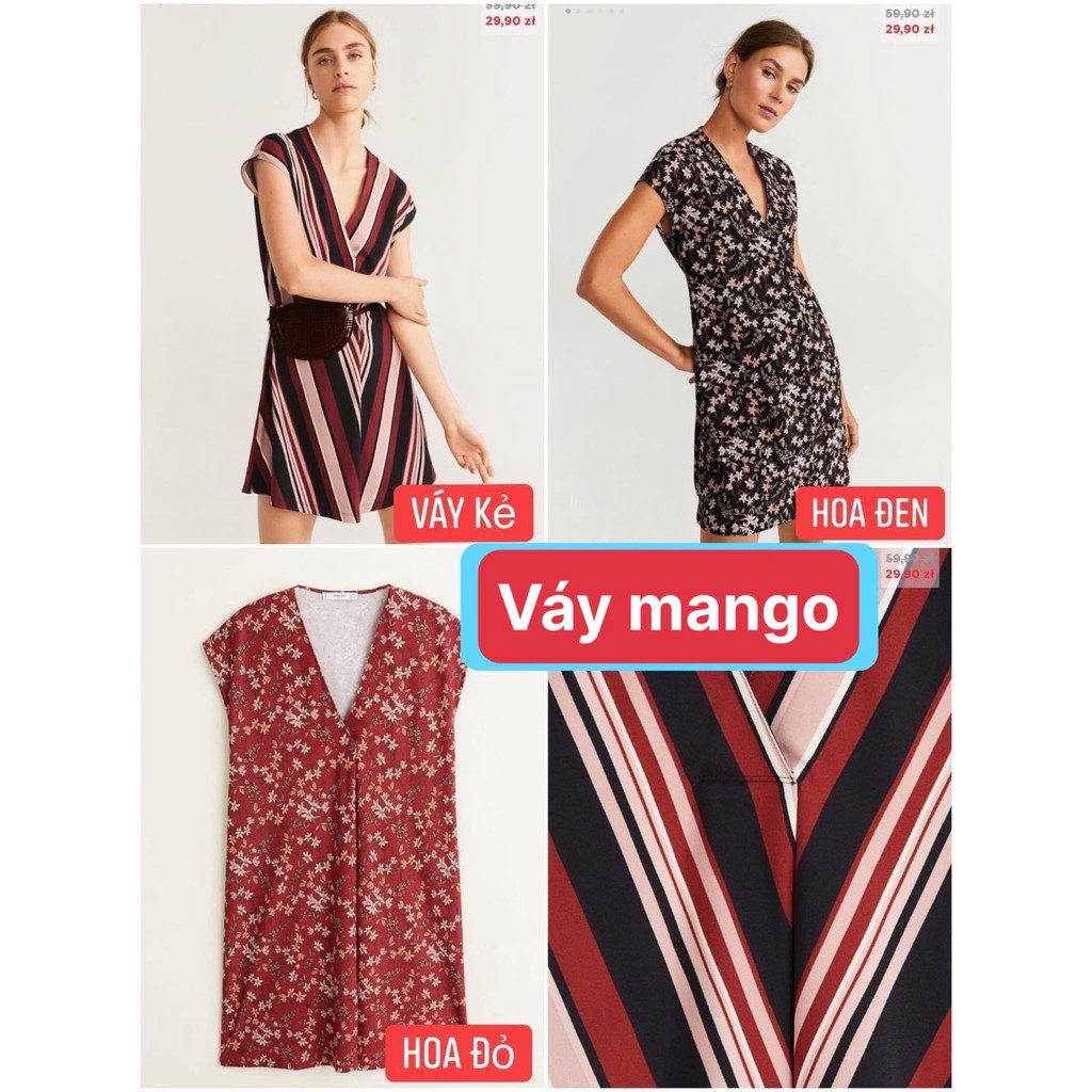 [SẴN] Váy Mango Auth VELDU DRESS vợt sale