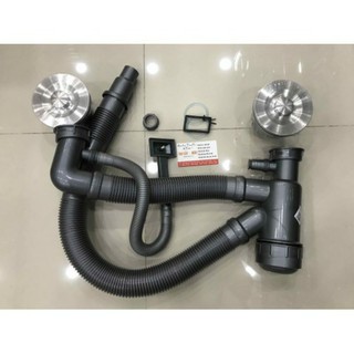 Chậu rửa chén 2 hộc đúc