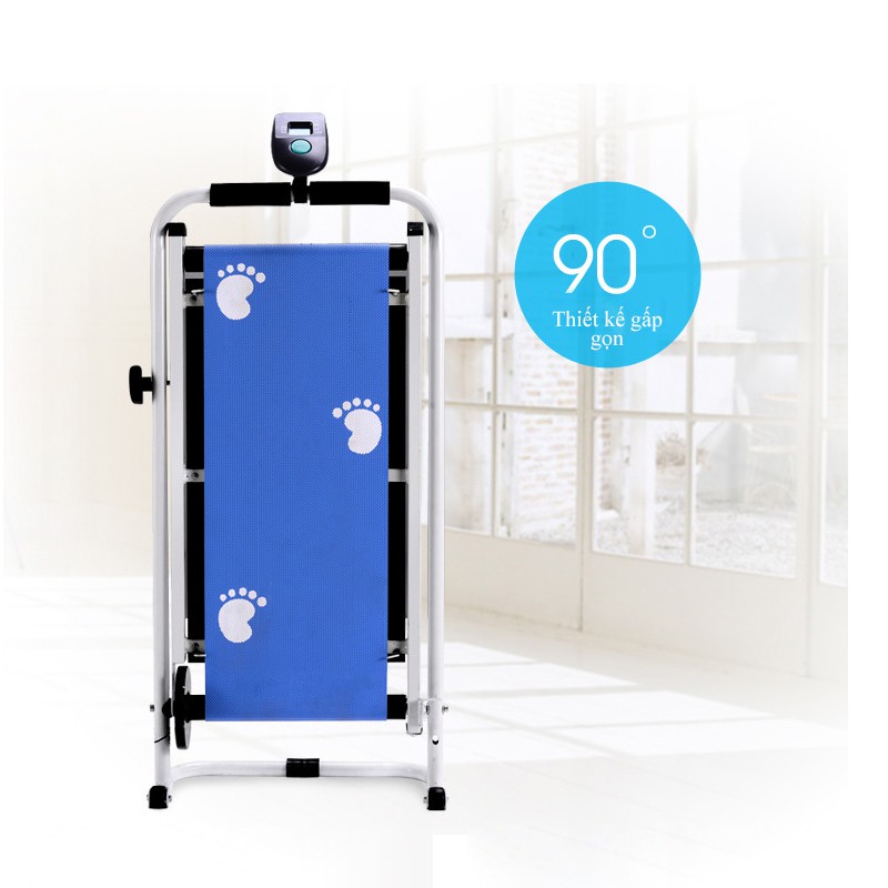 SP37BLMáy chạy bộ gia đình loại nhỏ máy chạy bộ đa chức năng, Máy chạy chống xóc êm, yên tĩnh, Thiết bị chạy bộ tập GYM