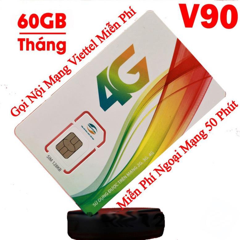 (giá khai trương) Sim 4G Viettel V90 V120 V120Z khuyến mại 120GB , Free gọi nội mạng, ngoại mạng + Quà tặng hấp dẫn