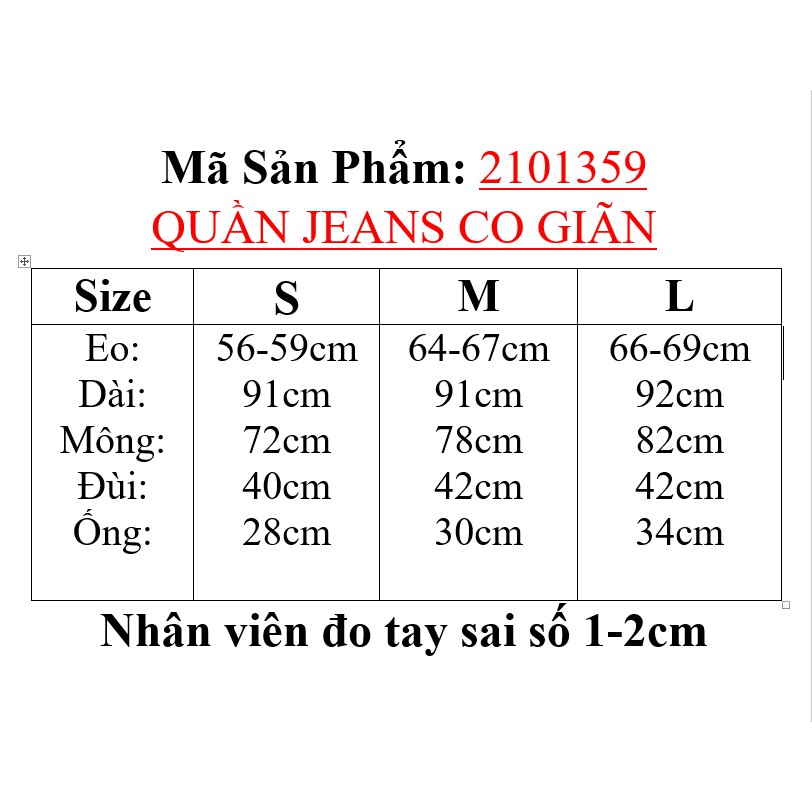 2101359 Quần jeans nữ ulzzang chất jeans mềm co giãn tốt dáng ôm loe nhẹ ống đứng 2 màu đen, xanh có size | BigBuy360 - bigbuy360.vn