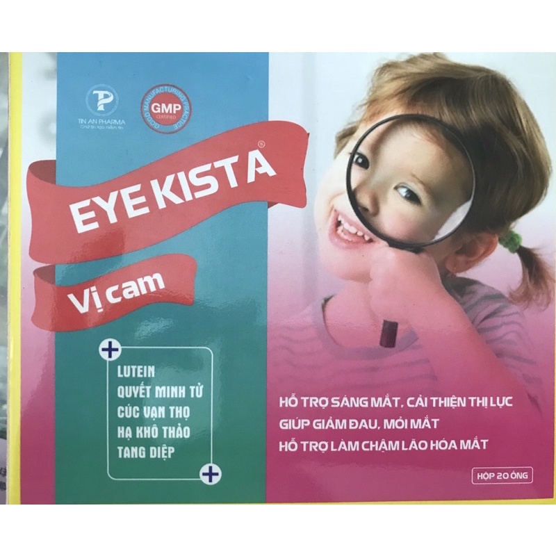 Bổ mắt Eye Kista Hỗ trợ cải thiện thị lực, giúp sáng mắt hộp 20 ống