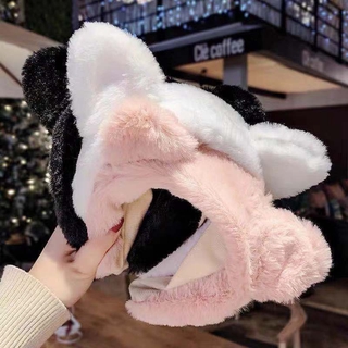 Băng đô cài tóc hình tai mèo bằng lông nhung dễ thương xinh xắn