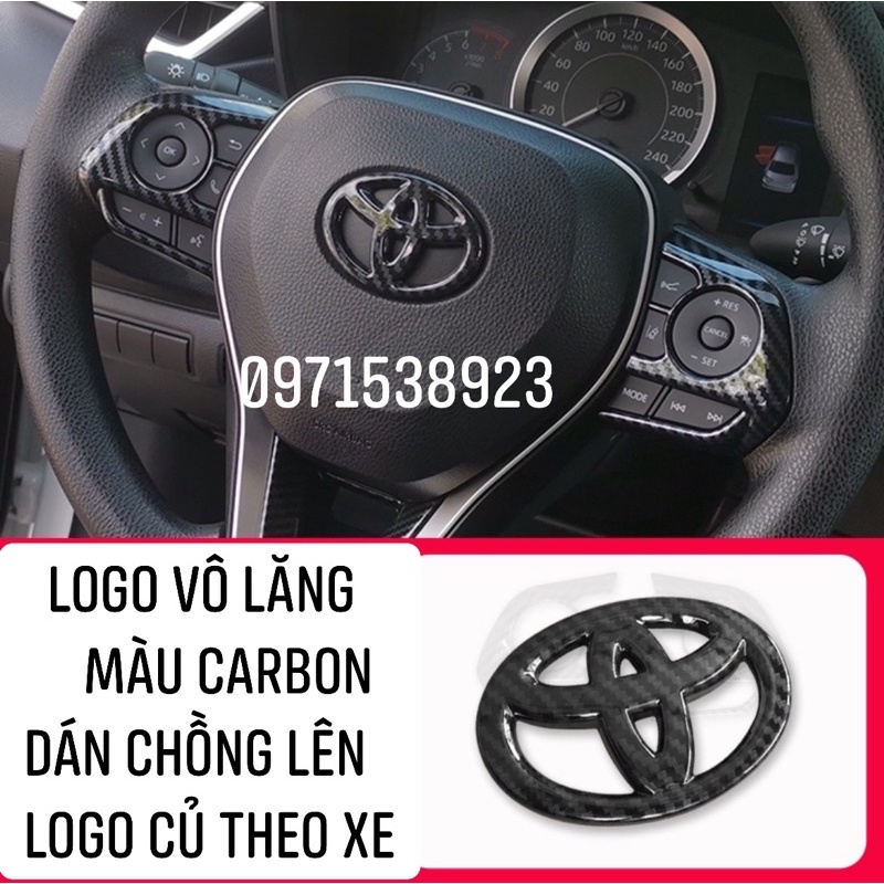 LOGO VÔ LĂNG TOYOTA NHIỀU MÀU SẮC PHÙ HỢP TẤT CẢ CÁC XE TOYOTA CÓ LOGO VÔ LĂNG