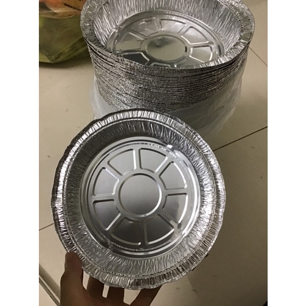 30 Khay giấy bạc nồi chiên không dầu 19cm x 4cm