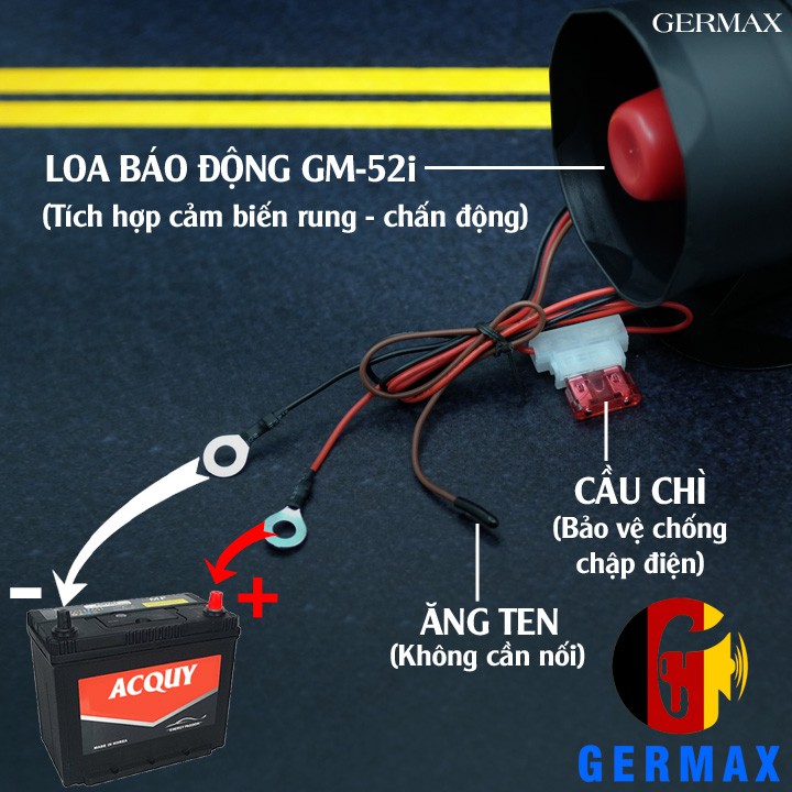 Chống Trộm Xe Hơi Tự Lắp GM-52i