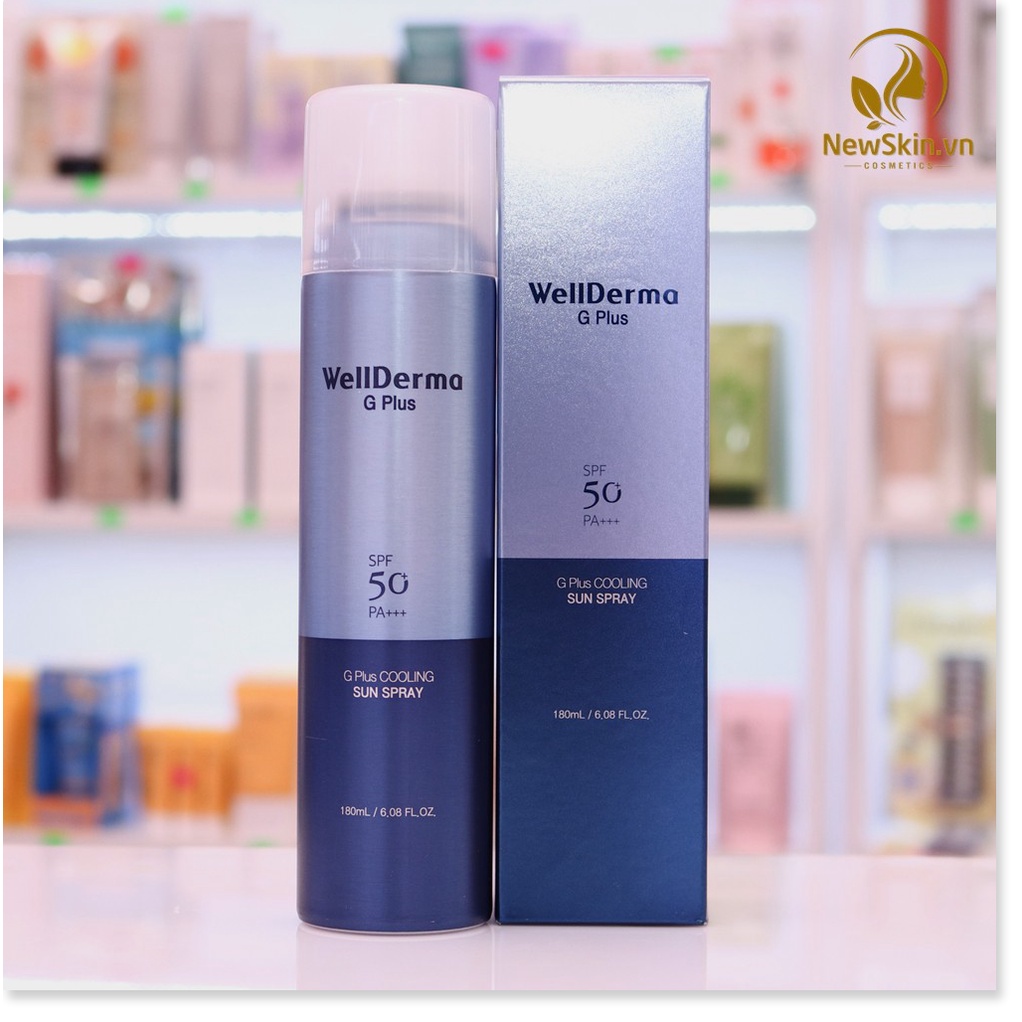 Xịt Chống Nắng Giảm Nhiệt, Làm Mát Da Wellderma G PLus Cooling Sun Spray 180ml | BigBuy360 - bigbuy360.vn