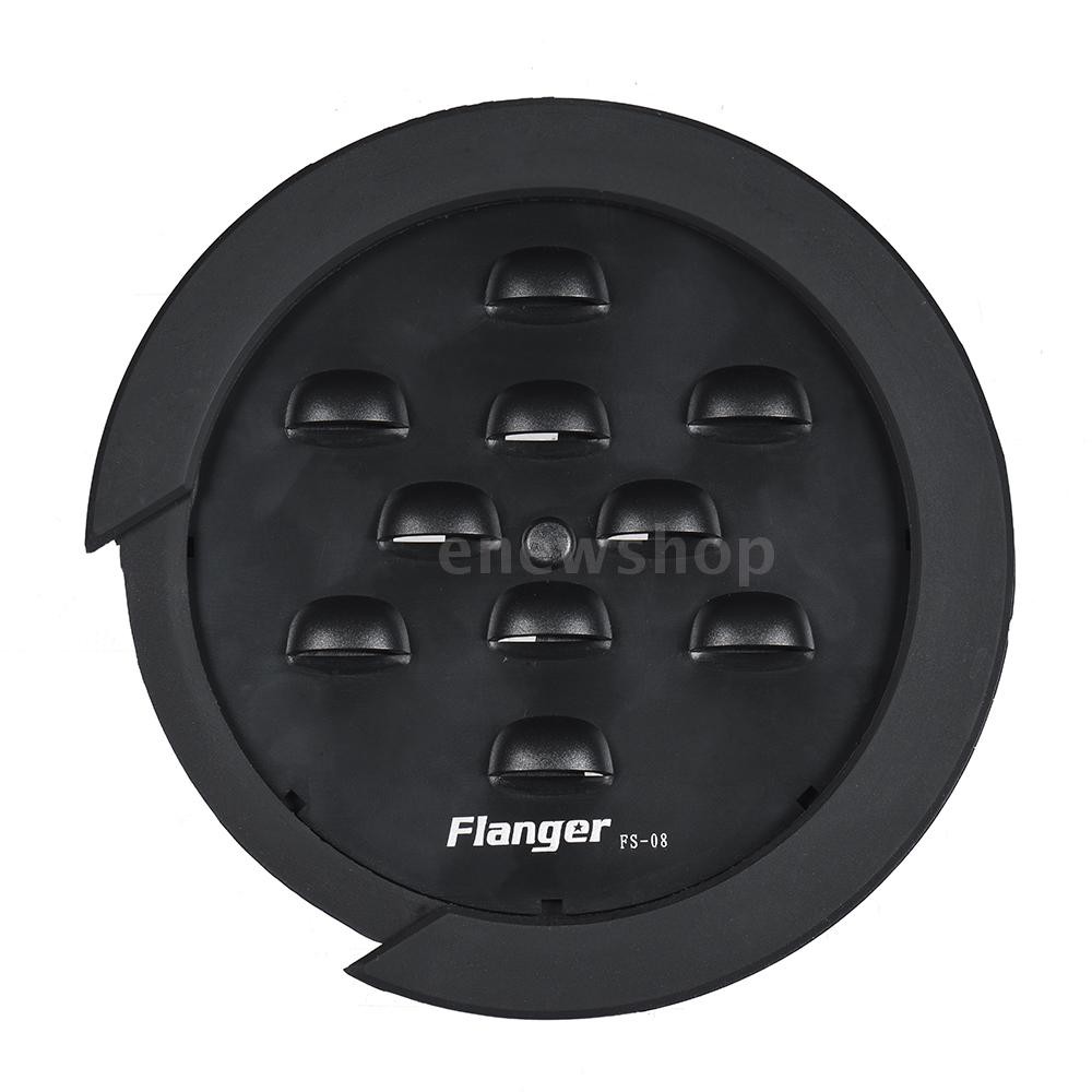 Flanger FS-08 Guitar Soundhole Sound Hole Cover Block Feedback Buffer Black for EQ Acoustic Folk Guitars