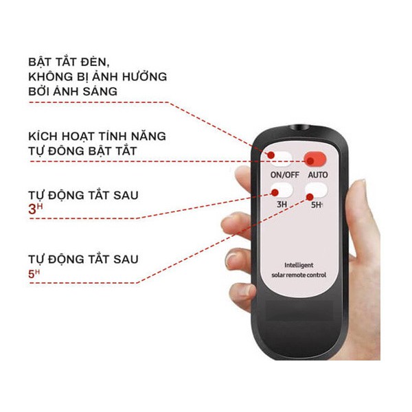 Đèn năng lượng mặt trời Jindian-JD-8825L 25W chính hãng.