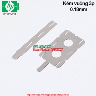 5 Miếng Kẽm hàn cell loại 3 hàng [ HP Battery ]