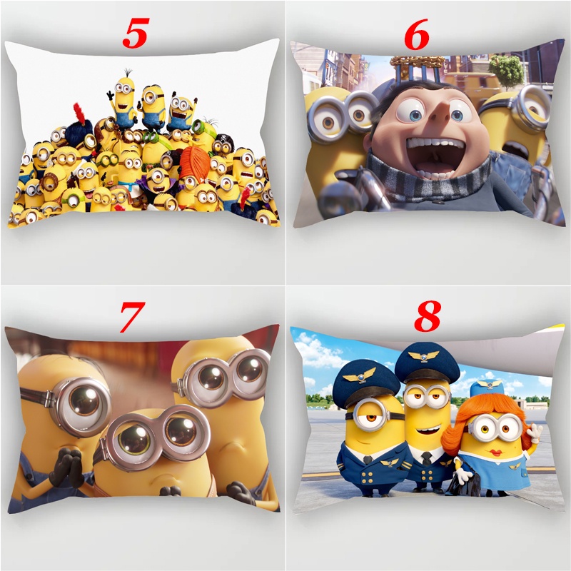 Vỏ Gối Hình Chữ Nhật Minions: The Rise of Gru 2022 Bằng Polyeste Trang Trí Nhà Cửa