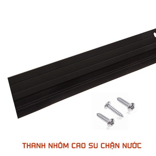 Thanh cao su chặn nước , đệm cửa, chặn khe cửa chống côn trùng, tiếng ồn, gió lùa, khe hở chân cửa 1m x 2cm (Đen)