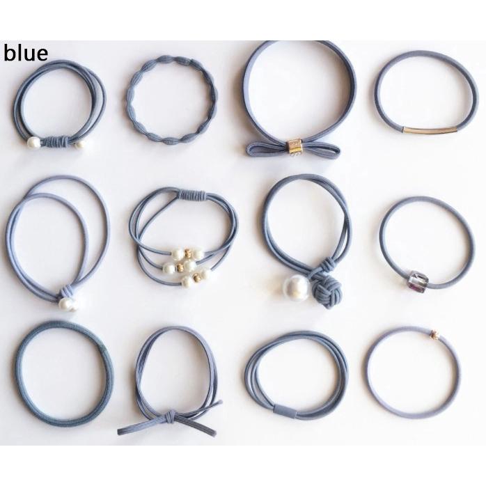 12 Dây Cột Tóc Kiểu Dáng Hàn Quốc