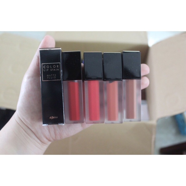 Son kem Apieu Color Lip Stain Matte Fluid