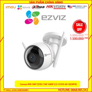 [GIÁ HỦY DIỆT]Camera Wifi EZVIZ C3W (CS-CV310-A0-1B2WFR) 1080Pngoài trời đàm thoại 2 chiều hỗ trợ thẻ nhớ bảo hành 2 năm