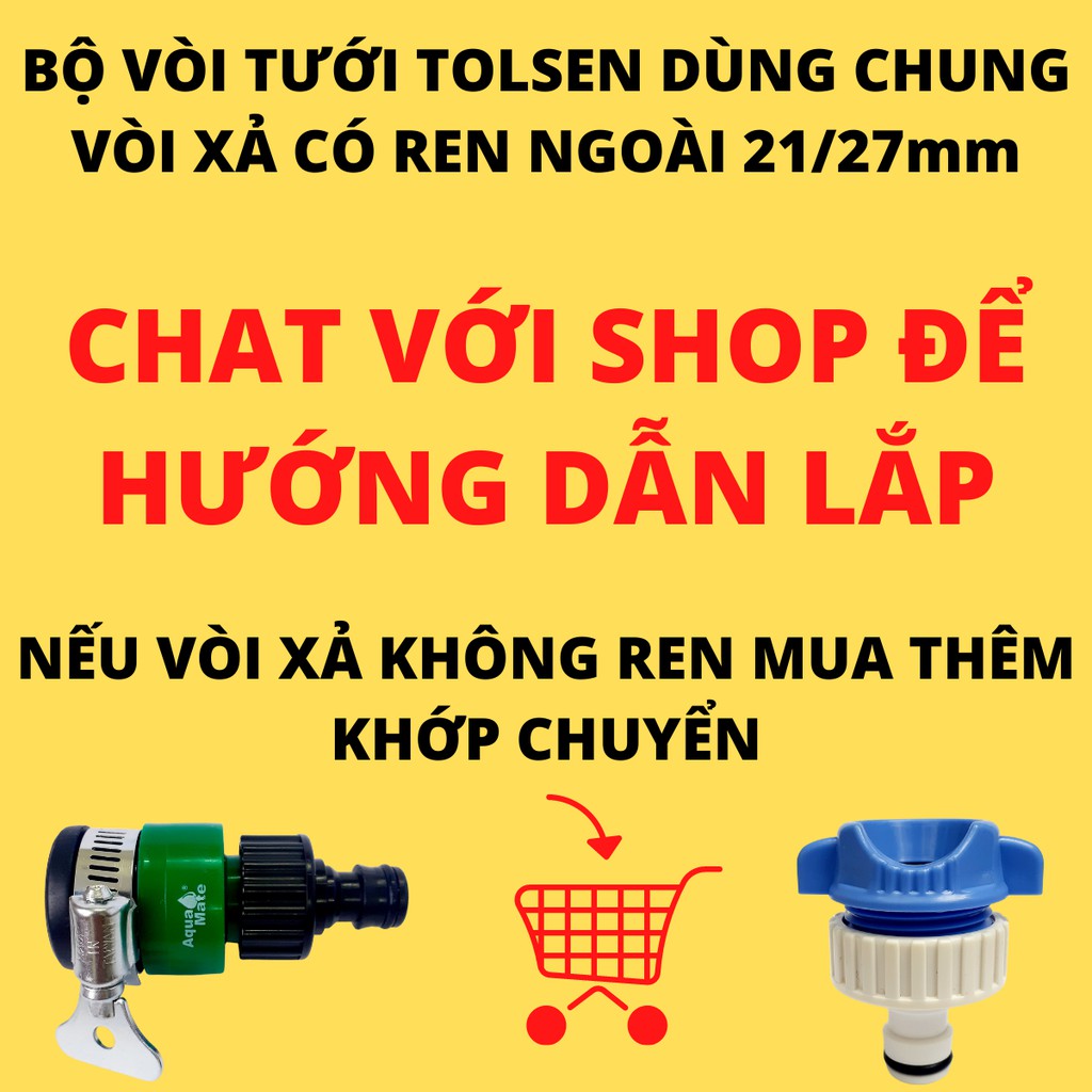 Vòi tưới cây Tolsen vòi xịt rửa xe trọn bộ vòi xịt tưới cây