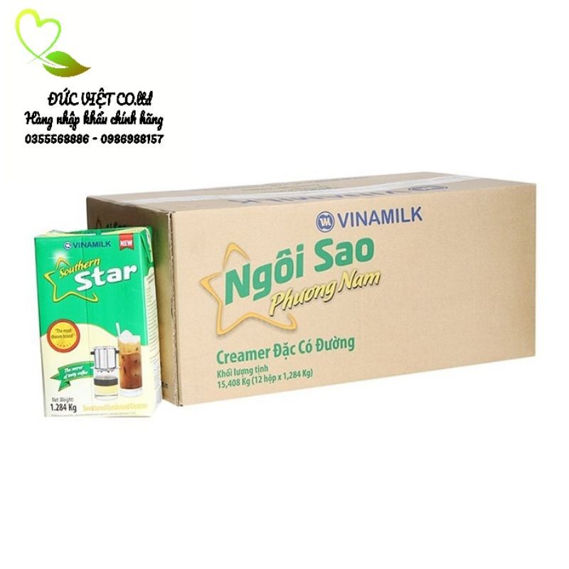 SỮA ĐẶC NGÔI SAO PHƯƠNG NAM HỘP GIẤY 1,284KG