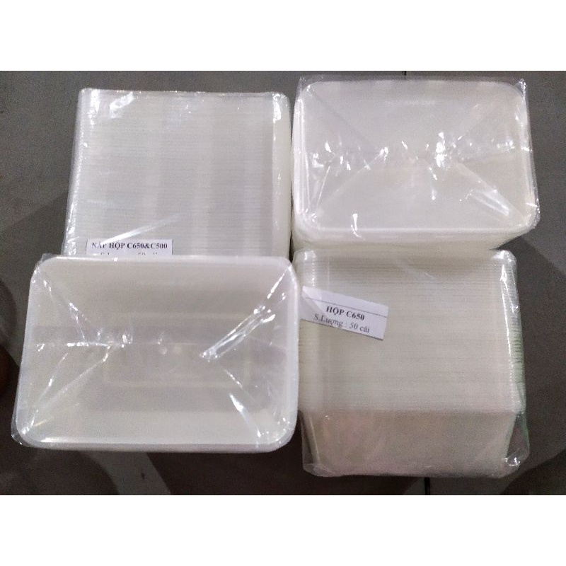 Hộp đựng thực phẩm 500 ml va 650 ml