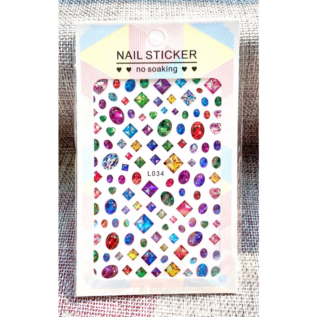 Hình dán móng tay L034