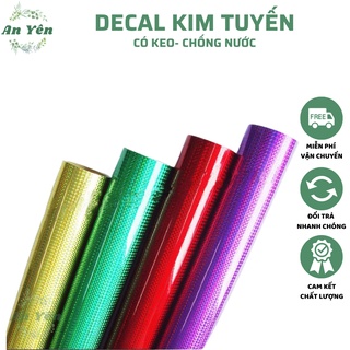 Decal óng ánh , Decal kim tuyến khổ 60